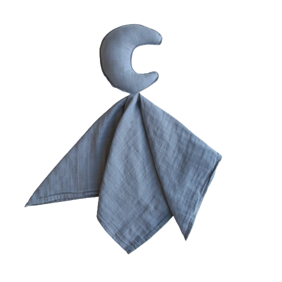 Ains and LJ Dusty Blue Moon Cuddle Cloth | Bump Boxes