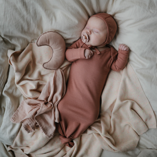 Ains and LJ Dusty Blue Moon Cuddle Cloth | Bump Boxes