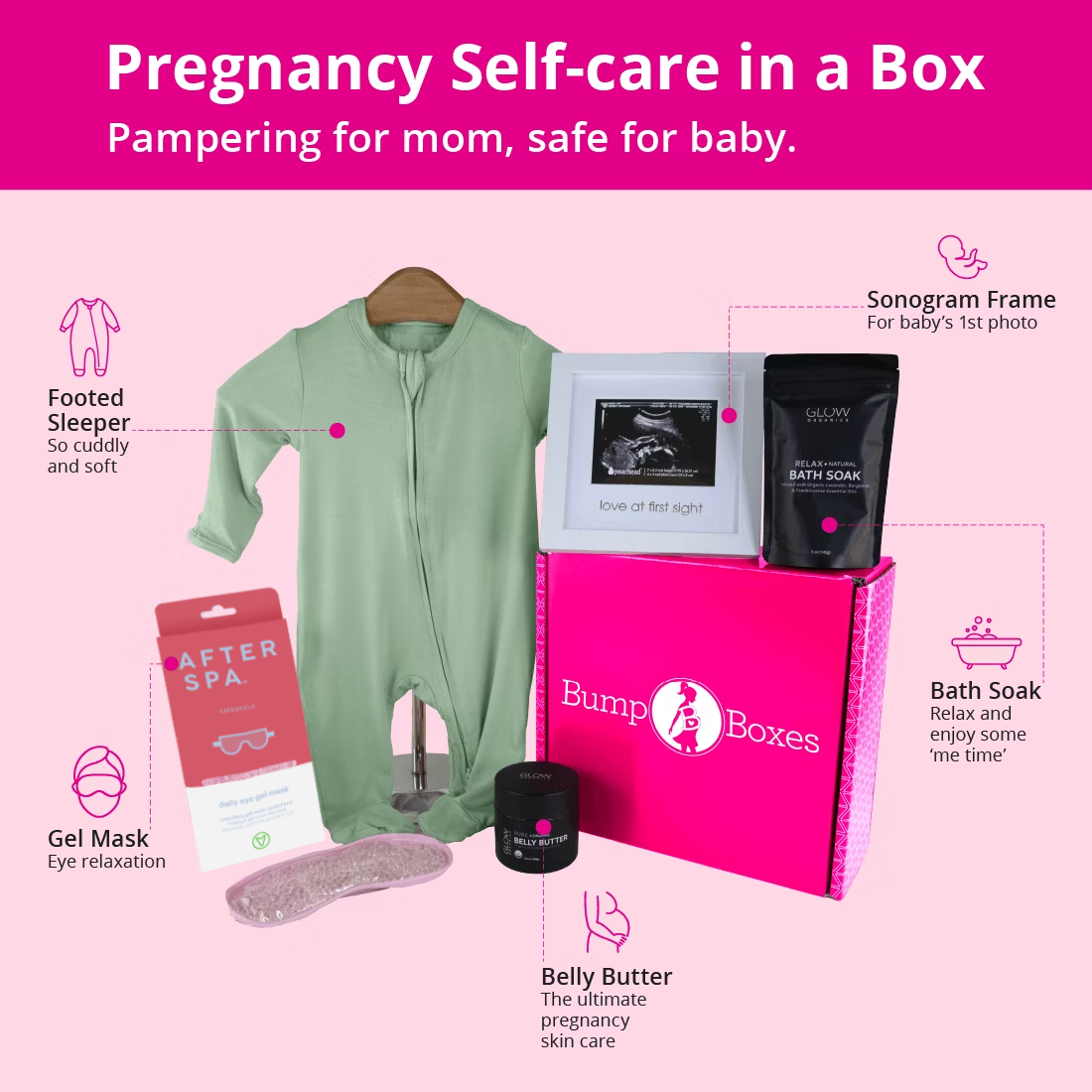 Bump Boxes Trimester Bundle: Pregnancy Gift Box for 1st, 2nd
