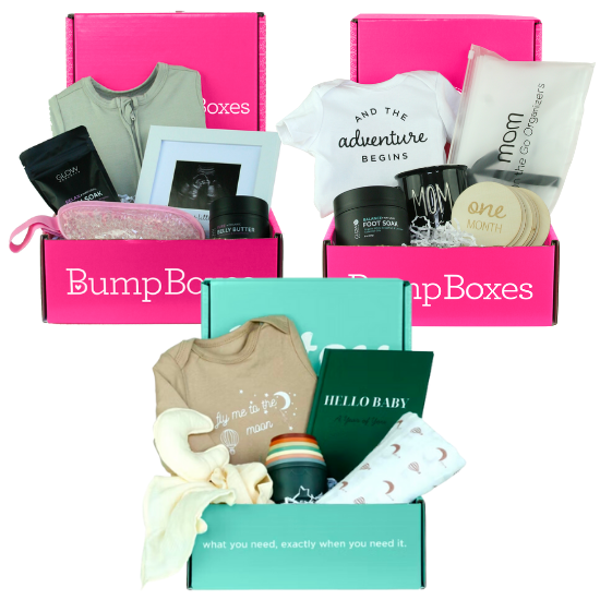 Bump Boxes Trimester Bundle Pregnancy Gift Box for 2nd, 3rd Trimester