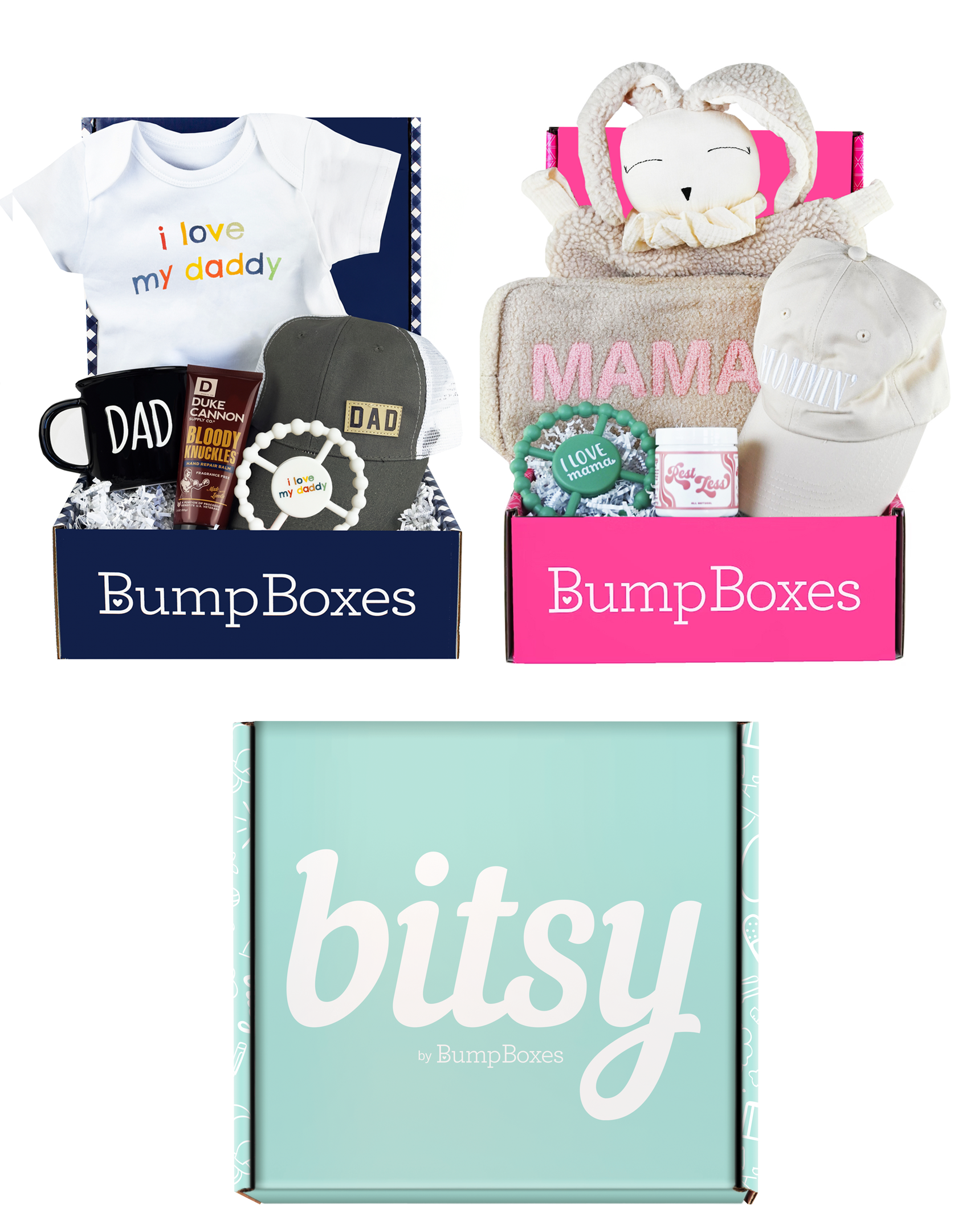 BumpLife New Parents Bundle: New Mom to be Gift Box, Dad 