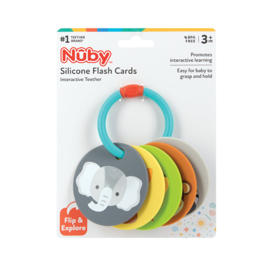 Nuby Silicone Flash Cards Bitsy Boxes